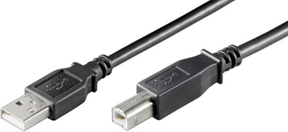 Изображение Kabel USB Mcab USB-A - USB-B 3 m Czarny (7000712)