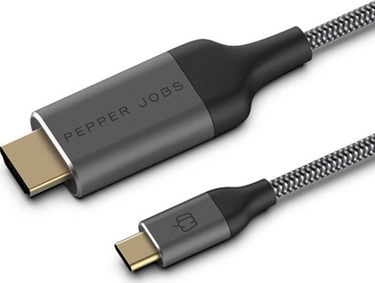 Picture of Kabel USB Pepper Jobs USB-C - HDMI 1.8 m Biały (PJ-C2H18M)