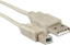 Attēls no Kabel USB Qoltec USB-A - USB-B 3 m Beżowy (5901878523217)