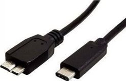 Attēls no Kabel USB Roline USB-C - micro-B 0.5 m Czarny (JAB-2600429)