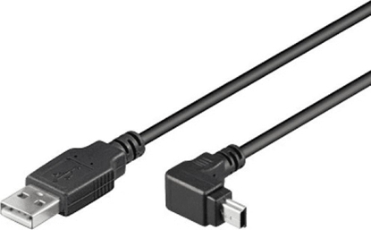 Attēls no Kabel USB Techly USB-A - miniUSB 1.8 m Czarny (ICOC-MUSB-AA-018ANG)