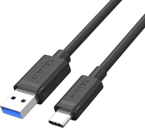 Изображение Kabel USB Unitek USB-A - USB-C 0.5 m Czarny (Y-C491BK)