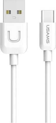 Attēls no Kabel USB Usams USB-A - USB-C 1 m Biały (63880-uniw)