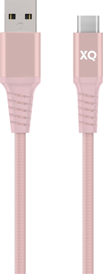 Изображение Kabel USB Xqisit USB-A - USB-C 2 m Różowy