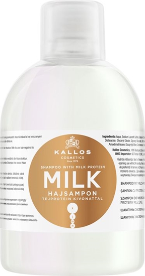 Picture of Kallos KJMN Szampon Milk z wyciągiem proteiny mlecznej 1000ml