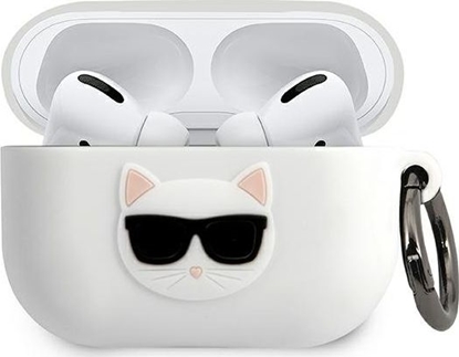 Attēls no Karl Lagerfeld Etui ochronne KLACAPSILCHWH Silicone Choupette do AirPods Pro białe