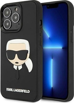 Picture of Karl Lagerfeld Karl Lagerfeld KLHCP13LKH3DBK iPhone 13 Pro / 13 6,1" czarny/black hardcase 3D Rubber Karl`s Head