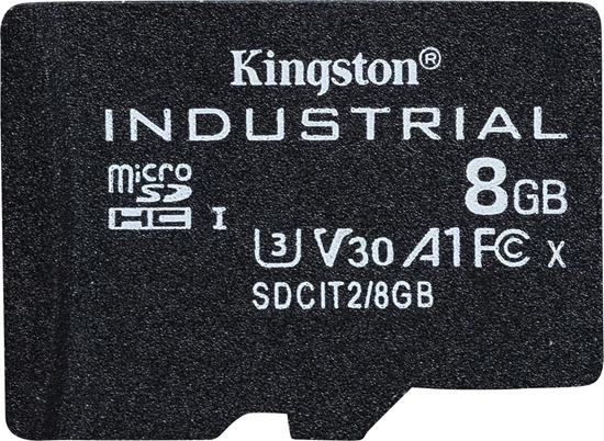 Изображение Karta Kingston Industrial MicroSDHC 8 GB Class 10 UHS-I/U3 A1 V30 (SDCIT2/8GB)