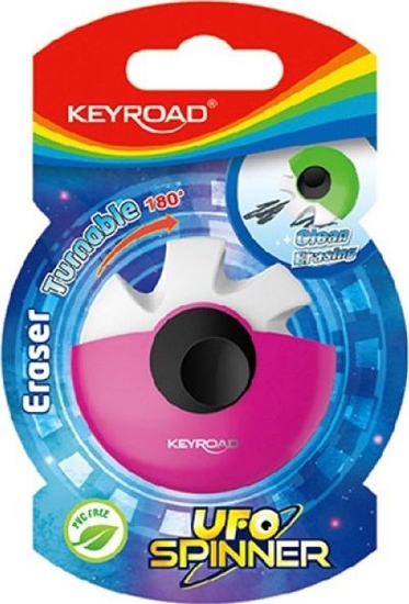 Picture of Keyroad Gumka Uniwersalna Keyroad Ufo Spinner, Blister, Mix Kolorów