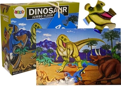 Изображение KIK Puzzle Układanka Dinozaury 48 Elementów