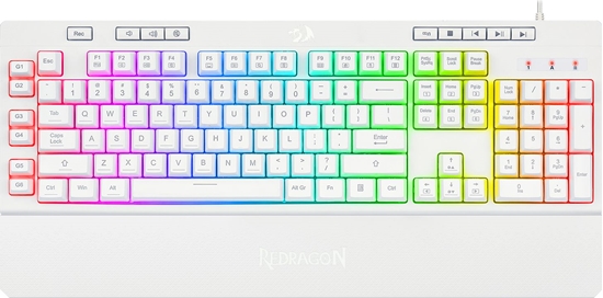 Изображение Klawiatura Redragon K512W Shiva White  (RED-K512W-RGB)