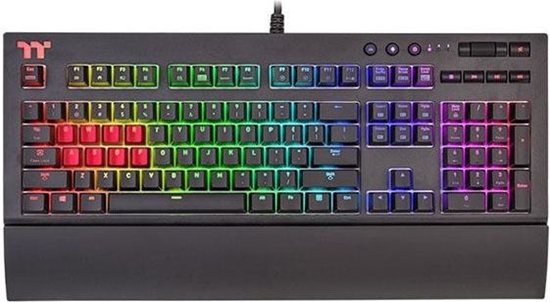 Изображение Klawiatura Tt eSPORTs - Premium X1 RGB Cherry MX Silver Speed 