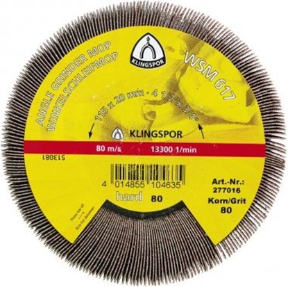 Attēls no Klingspor Średnica listkowa nasadzana 125mm WSM617 gr.120 (K277021)