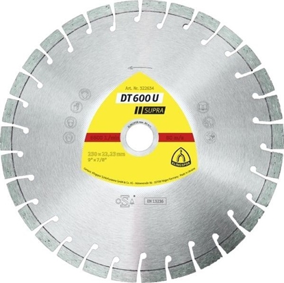 Attēls no Klingspor tarcza diamentowa segmentowa 350mm x 3,0mm x 25,4mm DT600U, Beton Zbrojony (325195)