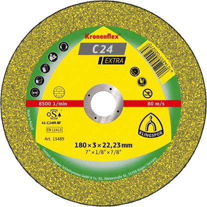 Attēls no Klingspor Tarcza tnąca do kamienia 230x3mm C24 Extra - 13491