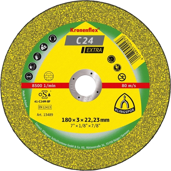 Picture of Klingspor Tarcza tnąca do kamienia 230x3mm C24 Extra - 13491