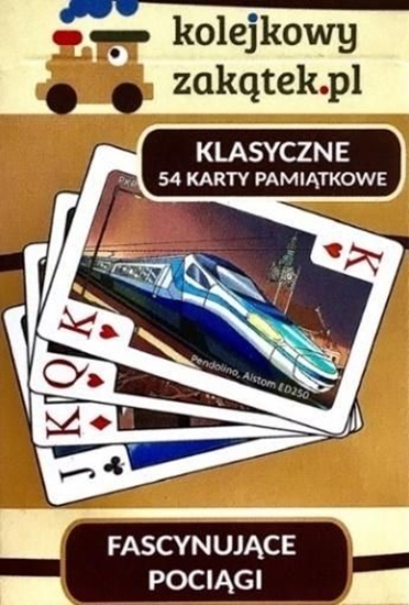 Изображение Kolejkowy Zakątek Fascynujące pociągi pełna talia kart