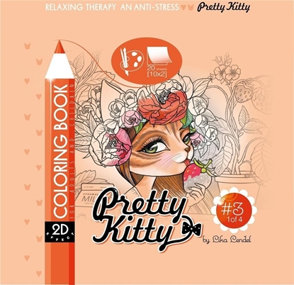 Изображение Kolorowanka antystresowa 200x200 Pretty Kitty 3