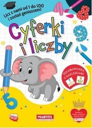 Изображение Kolorowanka Cyferki i liczby z naklejkami