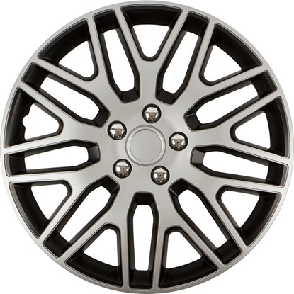 Attēls no Kołpak Versaco Kołpak dakar nc 14" silver&black ze śrubami chrom