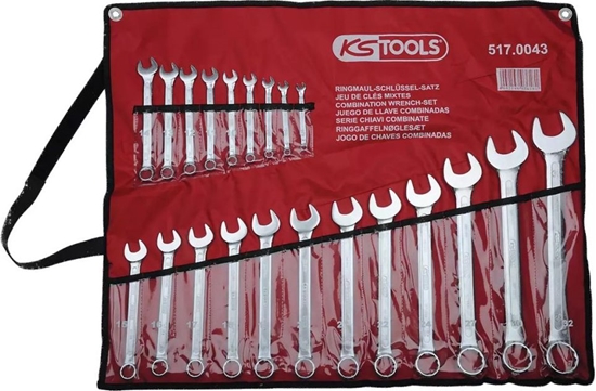 Picture of KS Tools Ring Spanner-Set angled 21-pieces 6-32mm 517.0043