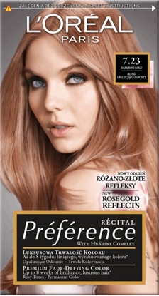 Изображение L’Oreal Paris Recital Preference Farba do włosów 7.23 Rich Rose