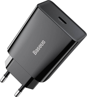 Attēls no Ładowarka Baseus Speed Mini 1x USB-C 3 A (BSU2819BLK)