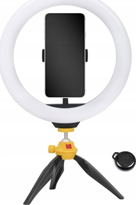 Изображение Lampa pierścieniowa Kodak LED Ring Light Selphie 10 SL001 + Statyw Pilot Czarny