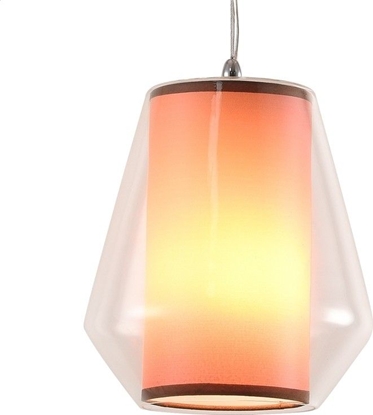 Attēls no Lampa wisząca Platinet PLATINET PENDANT LAMP SELENE P161040 E27 GLASS+FABRIC CLEAR 19x21 [44020]