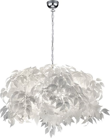 Изображение Lampa wisząca Trio Lampa wisząca biała nowoczesna Trio RL LEAVY R10464001