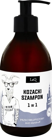 Picture of LaQ Kozacki szampon 1w1 przeciwłupieżowy z wyciągiem z drzewa herbacianego i kompleksem dwunastu ziół 300ml