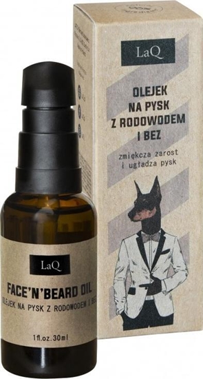 Изображение LaQ LAQ_Olejek na pysk z rodowodem i bez zmiękcza zarost i ugładza pysk 30ml