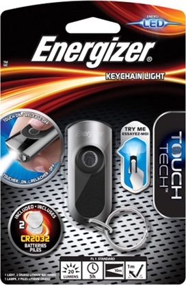 Attēls no Latarka Energizer Latarka ENERGIZER Keychain Led + 2szt. baterii CR2032, srebrna