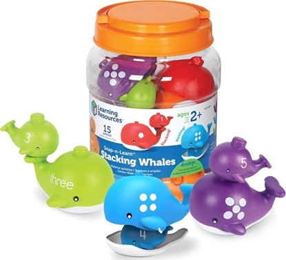 Picture of Learning Resources Figurki Do Nauki Liczenia i Poznawania Kolorów Wieloryby