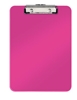 Picture of Leitz WOW Clipfolder with cover clipboard A4 Metal, Polyfoam Pink