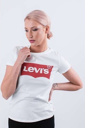 Изображение Levi`s THE PERFECT TEE 0053 LARGE BATWING WHITE - XS - damskie - biały