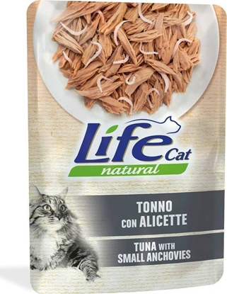 Изображение Life Pet Care LIFE CAT sasz.70g TUNA + ANCHOVIES WHITEBAITS/SZPROTKI/30
