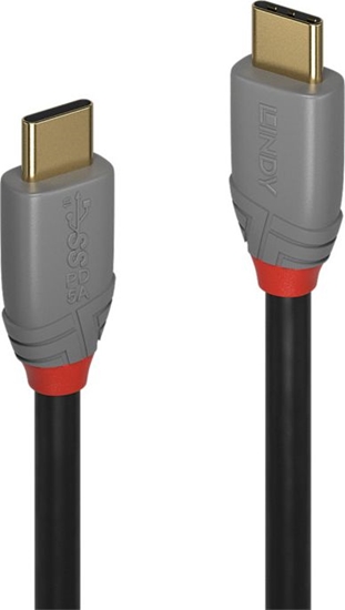 Picture of Lindy 0.5m USB 3.2 Type C Cable, 5A PD, Anthra Line