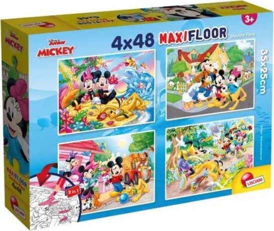 Изображение Lisciani Puzzle Supermaxi 4x48 Myszka Miki