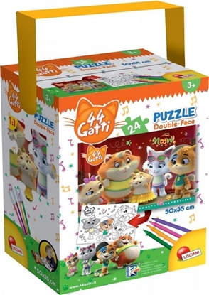 Picture of Lisciani Puzzle z rączką mini 24 44 Koty