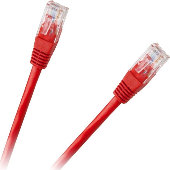 Picture of LP Patchcord kabel UTP 8c wtyk-wtyk 1.0m CCA czerwony cat.6e