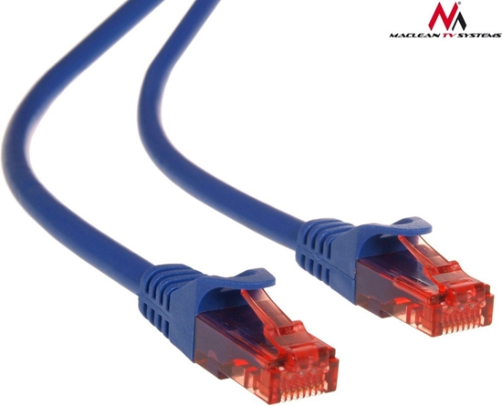 Изображение Maclean Patchcord, Cat6, 0.5m, niebieski (MCTV-300N)