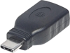 Изображение Manhattan USB-C to USB-A Adapter, Male to Female, 5 Gbps (USB 3.2 Gen1 aka USB 3.0), Equivalent to USB31CAADG, SuperSpeed USB, Black, Lifetime Warranty, Polybag