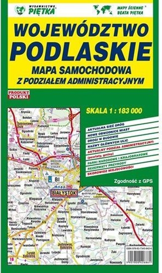 Picture of Mapa województwa podlaskiego - administracyjno-samochodowa 1:183 000