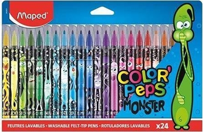 Attēls no Maped Flamastry Colorpeps Monster 24 kolory