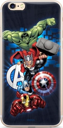 Изображение Marvel Oryginalne etui Marvel z nadrukiem Avengers 001 do iPhone XR granatowy (MPCAVEN059) uniwersalny