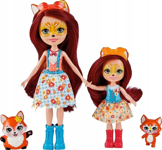 Изображение Mattel Lalki Enchantimals Felicity i Feana Fox Lalki siostry