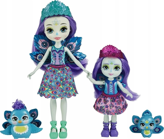 Изображение Mattel Lalki Enchantimals Patter i Piera Peacock Lalki siostry