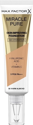 Picture of MAX FACTOR MAX FACTOR_Miracle Pure Skin Improving Foundation SPF30 PA+++ 44 Warm Almond 30ml