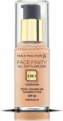 Изображение MAX FACTOR Podkład do twarzy Facefinity All Day Flawless 3in1 Foundation Spf20 30 Porcelain 30ml